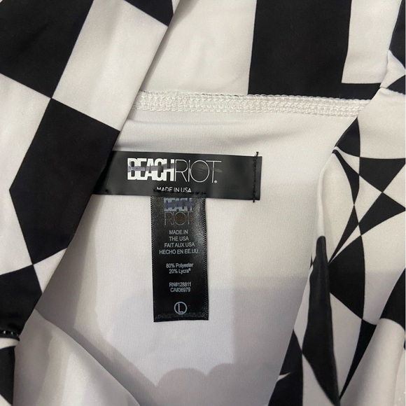 New! Beach Riot 70s Geometric Print Highway Bikini Bottom 24966 - Picture 6 of 10